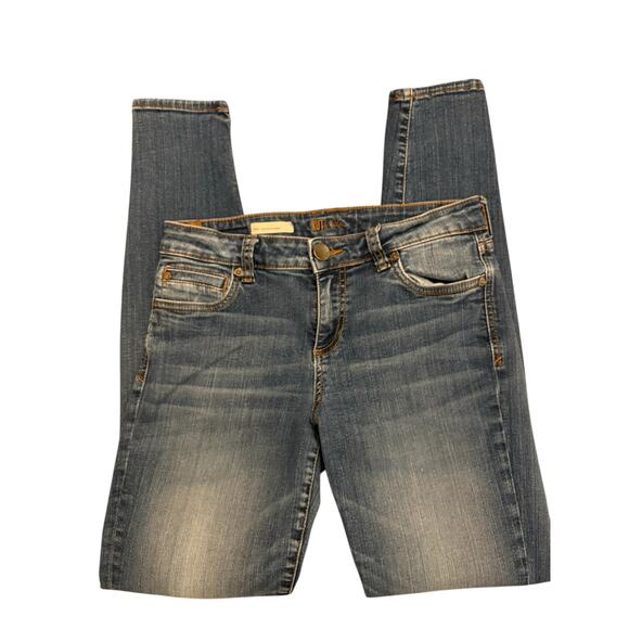 Kut from the Kloth Mia Toothpick Skinny Jeans Medium Wash Size 6 - Picture 3 of 9